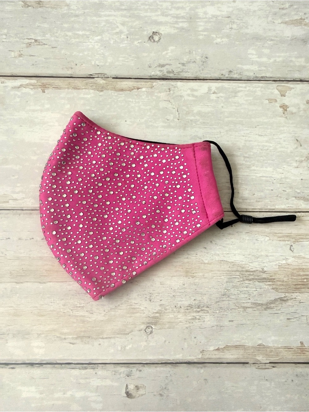Women’s Pink Rhinestone FaceMask Face Mask Mouth Nose Covering Full Coverage